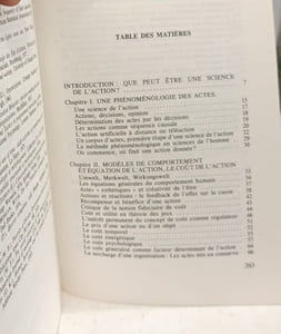 Théorie des actes vers une écologie des actions