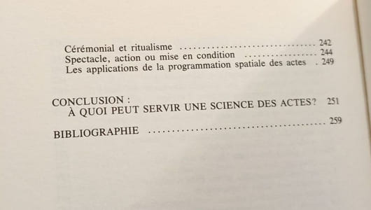 Théorie des actes vers une écologie des actions