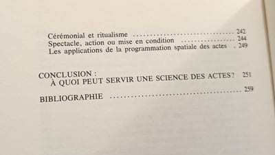Théorie des actes vers une écologie des actions