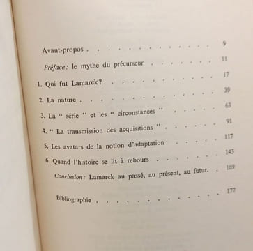 Lamarck ou le mythe du précurseur. Madeleine Barthélemy-Madaule