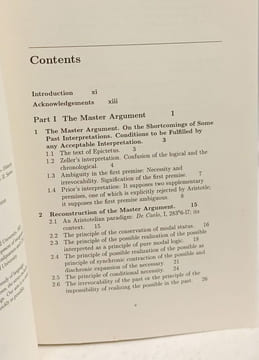 Necessity or Contingency?: The Master Argument and Its Philosophical Solutions (Csli Lecture Notes). Vuillemin Jules