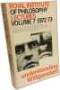 Understanding Wittgenstein (Royal Institute of Philosophy Lectures Volume Seven - 1972-1973) (Volume 7). Collectif