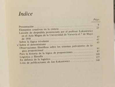 Estudios de lógica y filosofía. Selección traducción y presentación Alfredo Deaño