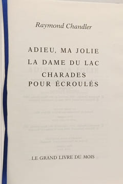 Adieu ma jolie la dame du lac charades pour écroulés. Raymond chandler