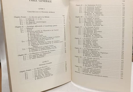Psychologie pratique des élèves de 7 à 12 ans (2 volumes); tome I : texte; les caractères et leurs problèmes; tome II : Illustrations. Bibliothèque de ...