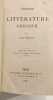 Histoire de la litt&eacute;rature grecque. A. Pierron