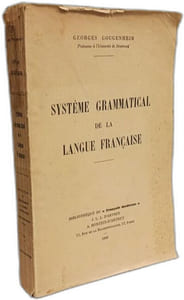 Systéme Grammatical de la Langue Francaise