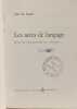 Les actes de langage : Essai de philosophie du langage. Searle  John R. (John Richard)
