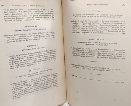Mémoires de la Reine Hortense publiés par Le Prince Napoléon - Tome 1 et 2. Reine Hortense