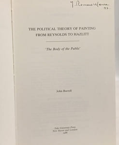 The Political Theory of Painting from Reynolds to Hazlitt: The Body of the Public