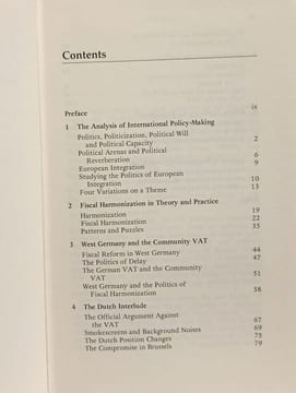 Fiscal Harmonization in the European Communities: National Politics and International Cooperation. Puchala Donald J