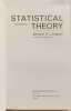 Statistical Theory. Lindgren Bernard W