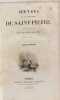 Oeuvres de J.-B. Bernardin de Saint-Pierre - TOME PREMIER ET SECOND - &eacute;dition Lefevre. Bernardin De Saint-pierre Aim&eacute; Martin