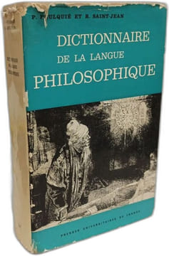 Dictionnaire de la langue philosophique. Foulquié