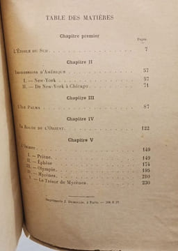 DE RIO DE JANEIRO A MYCENES : L'étoile du Sud - impressions d'Amériques - L'Ile palme - la route de l'orient - L'Orient : Priène Ephèse Olympie ...