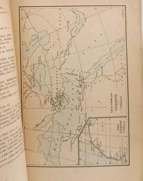 Atlas général des grandes explorations et découvertes géographiques comprenant le trace complet et distinct de tous les itinéraires suivis par les ...