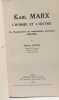 Karl marx l'homme et l'oeuvre de l'h&eacute;g&eacute;lianisme au mat&eacute;rialisme historique. Cornu Auguste