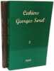 Cahiers Georges Sorel - CAHIERS 2 (1984) et 4 (1986). Collectif