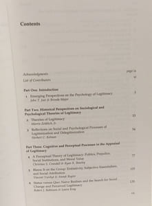 The Psychology of Legitimacy: Emerging Perspectives on Ideology Justice and Intergroup Relations