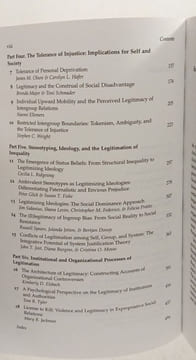 The Psychology of Legitimacy: Emerging Perspectives on Ideology Justice and Intergroup Relations. Jost John