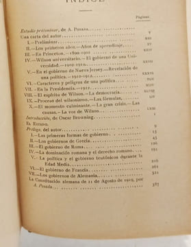El estado - elementos de politica historica y practica - TOMO PRIMERO. Woodrow Wilson