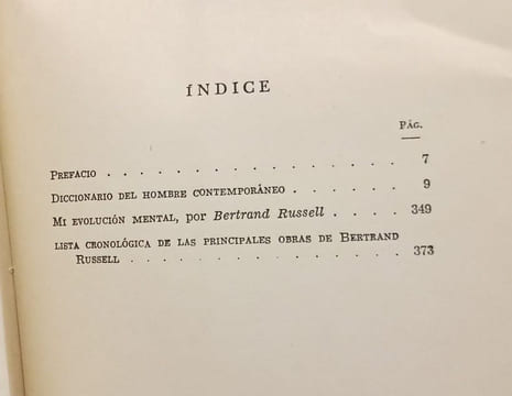 Diccionario del hombre contemporaneo. Russell Bertrand