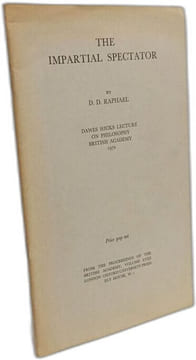 The impartial spectator - dawes hicks lecture on philosophy british academy. Raphael D.D