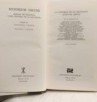 Mysterium salutis : Manual de Teología como historia de la salvación. Tomo III - VOLUMEN I II III. J. FEINER Y M. LÖHRER