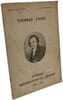 Thomas Paine - Fabian biographical series n&deg;10. Collectif