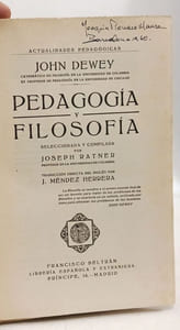 Pedagogia y filosofia