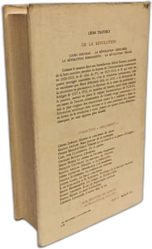 De la révolution - cours nouveau - la révolution défigurée - la révolution permanente - la révolution trahie / arguments 15. Trotsky Léon
