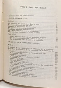 De la révolution - cours nouveau - la révolution défigurée - la révolution permanente - la révolution trahie / arguments 15
