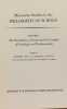 Minnesota studies in the philosophy of science - VOLUME I II III IV V VI. Feigl Scriven