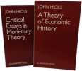 A Theory of Economic History / Critical Essays in Monetary Theory. Hicks John