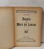 Depuis la Mort de Lenine ( troisieme edition). Max Eastman