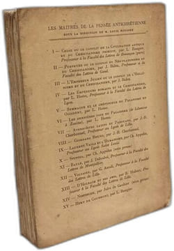 Celse ou le conflit de la civilisation antique et du christianisme primitf. Collection Civilisation et Christianisme. ROUGIER  Louis