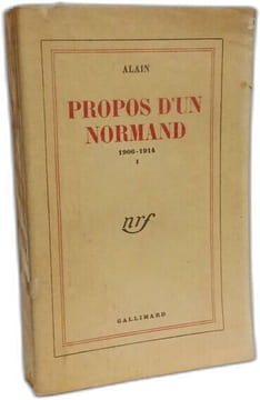 Propos d'un Normand 1906-1914. Alain