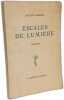 Escales de lumi&egrave;re po&egrave;mes. Charles jacques