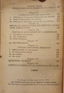 Histoire des institutions de la Bretagne (droit public & droit privé) - TOME I et II. Planiol Marcel