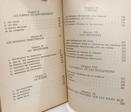 Histoire des institutions de la Bretagne (droit public & droit privé) - TOME I et II. Planiol Marcel