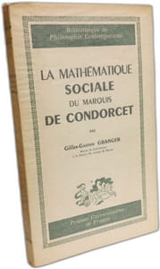 La mathématique sociale du Marquis de Condorcet