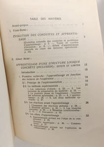 L'apprentissage des structures logiques - IX bibliothèque scientifique internationale
