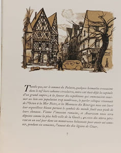 Bourges - textes inédits illustrés de bois originaux de Paul Baudier