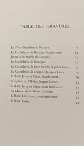 Bourges - textes inédits illustrés de bois originaux de Paul Baudier