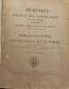 M&eacute;moires de la Soci&eacute;t&eacute; Des Antiquaires de Picardie - TOME PREMIER - bibliographie du d&eacute;partement de la Somme. Soci&eacute;t&eacute; Des Antiquaires