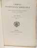 TOMUS II ; Fasciculus Primus --- Corpus Inscriptionum Semiticarum ab Academia Inscriptionum et Litterarum Humaniorum Conditum Atque Digestum Pars ...