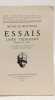 Essais - livre troisi&egrave;me - 2e volume : chapitres IX &agrave; XIII. Montaigne Blattard