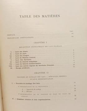 Les lacs français. Delebecque André