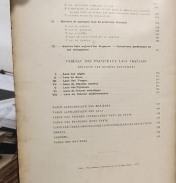 Les lacs français. Delebecque André