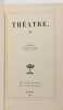 Th&eacute;&acirc;tre 2 : Vautrin - Pam&eacute;la Giraud - Richard coeur d'&eacute;ponge - Les ressources de Quinola. H. De Balzac